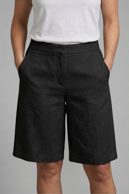 Herren Shorts Mit Mid Rise Und Geradem Knielangem Bein