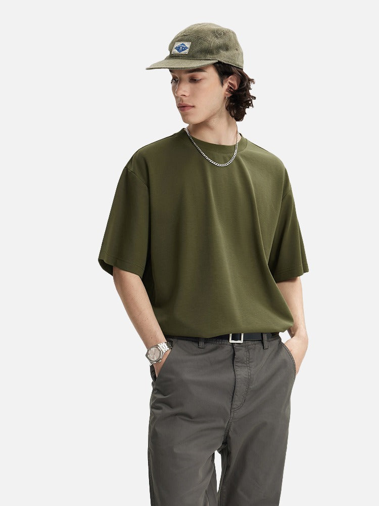 Schlichtes Damen Oversize T-Shirt aus Baumwolle für Casual Looks