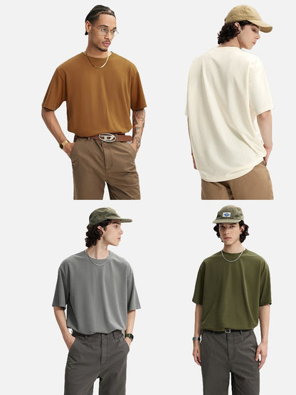 Damen Oversize T-Shirt mit Rundhalsausschnitt und bequemem Sitz