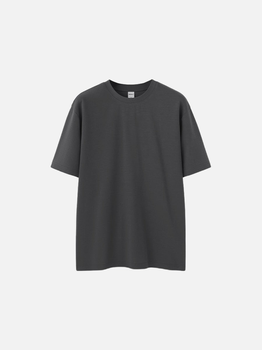 Baumwoll Oversize T-Shirt für Damen mit weichem Fall nah gezeigt