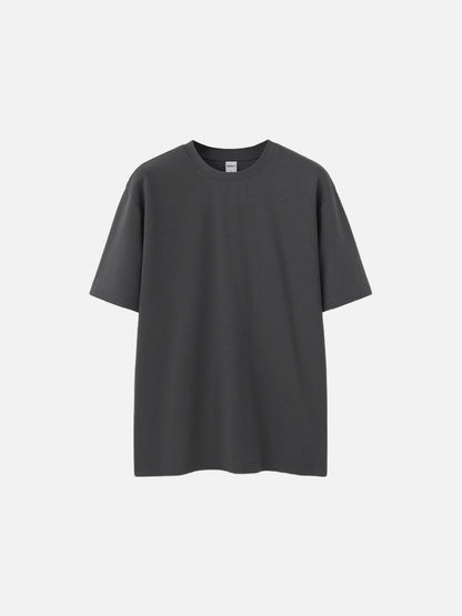 Baumwoll Oversize T-Shirt für Damen mit weichem Fall nah gezeigt