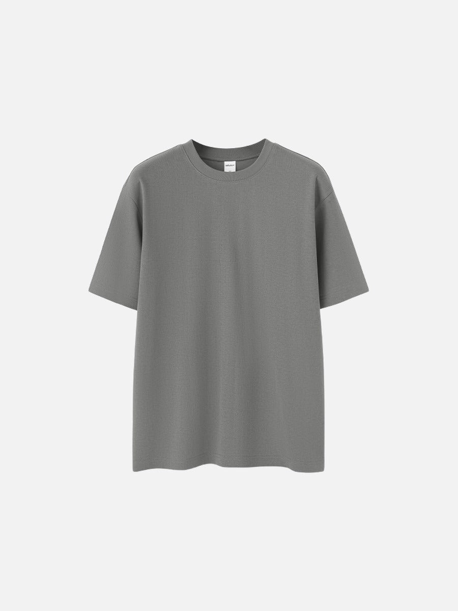 Damen Oversize T-Shirt aus Baumwolle mit lockerem Schnitt in Frontalansicht
