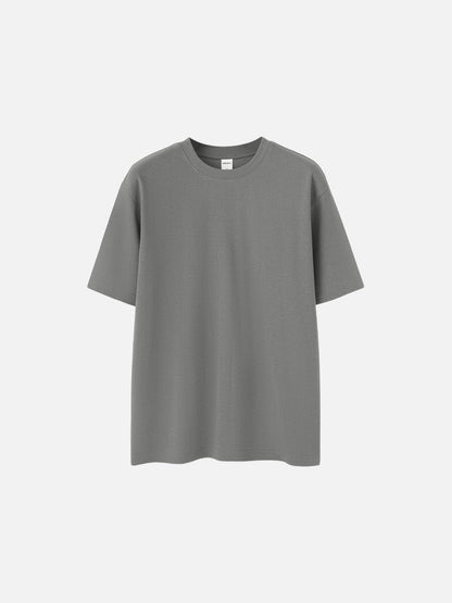 Damen Oversize T-Shirt aus Baumwolle mit lockerem Schnitt in Frontalansicht