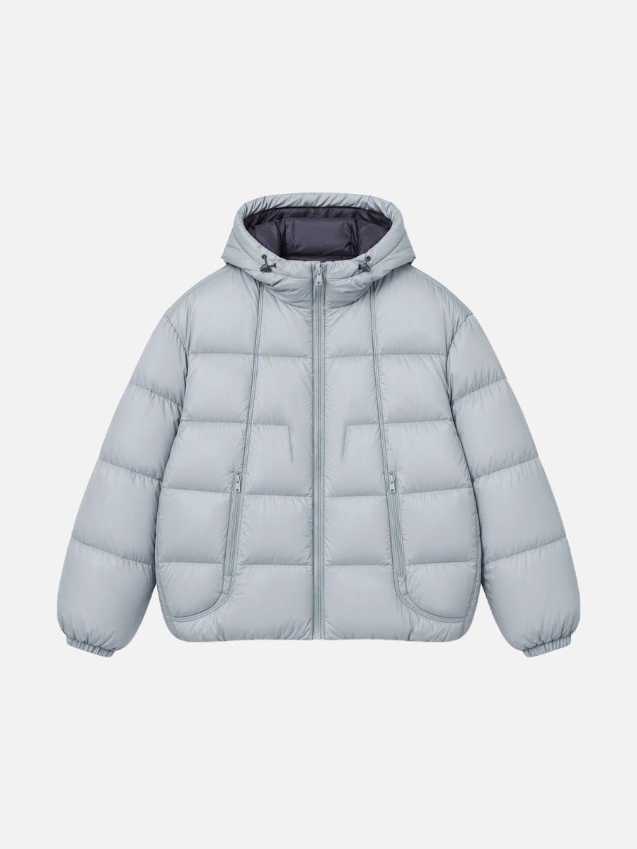 Oversized Quilted Jacket With Contrast Lining