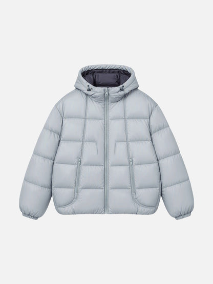 Oversized Quilted Jacket With Contrast Lining