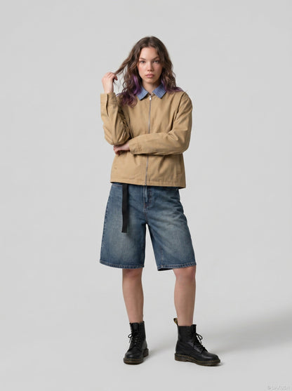 Herren Baumwolljacke im Casual-Look in voller Ansicht