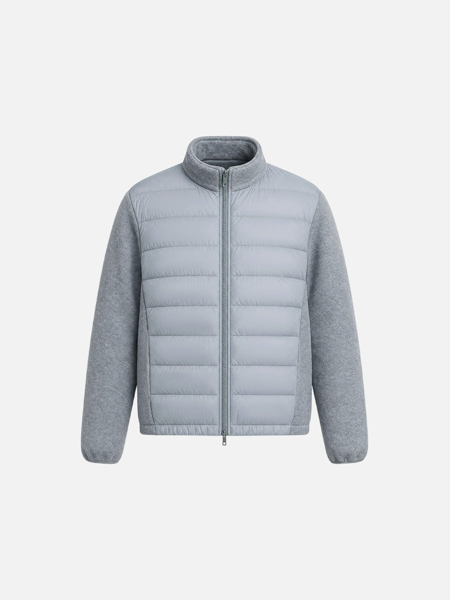 Hybrid Steppjacke Mit Fleece Stehkragen Relaxed Fit