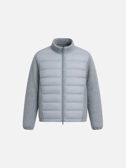 Hybrid Steppjacke Mit Fleece Stehkragen Relaxed Fit