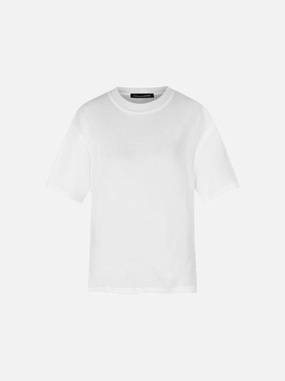 Damen T Shirt Halbtransparent Schwarz