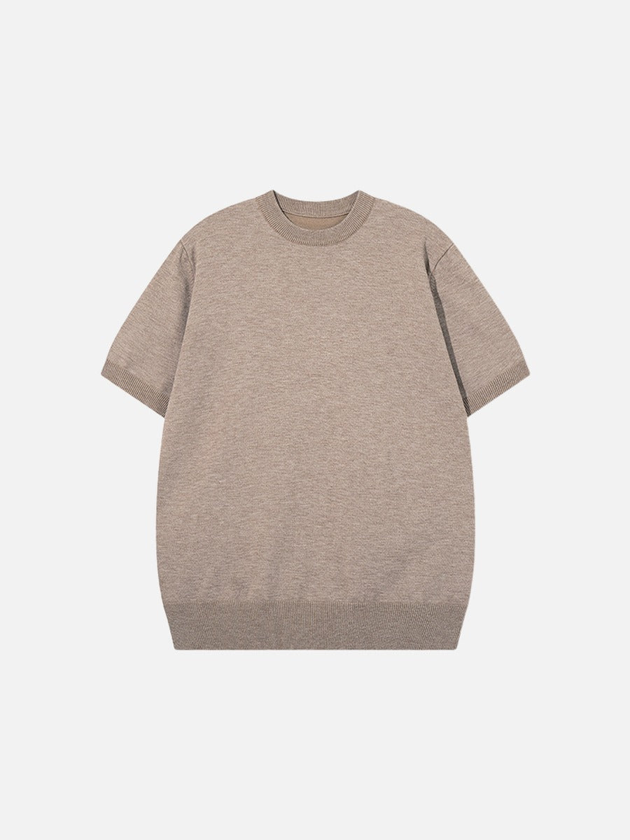 Stricktop für Damen in Olivgrün als Nahaufnahme des Obermaterials