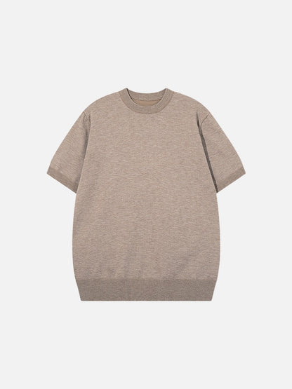Stricktop für Damen in Olivgrün als Nahaufnahme des Obermaterials