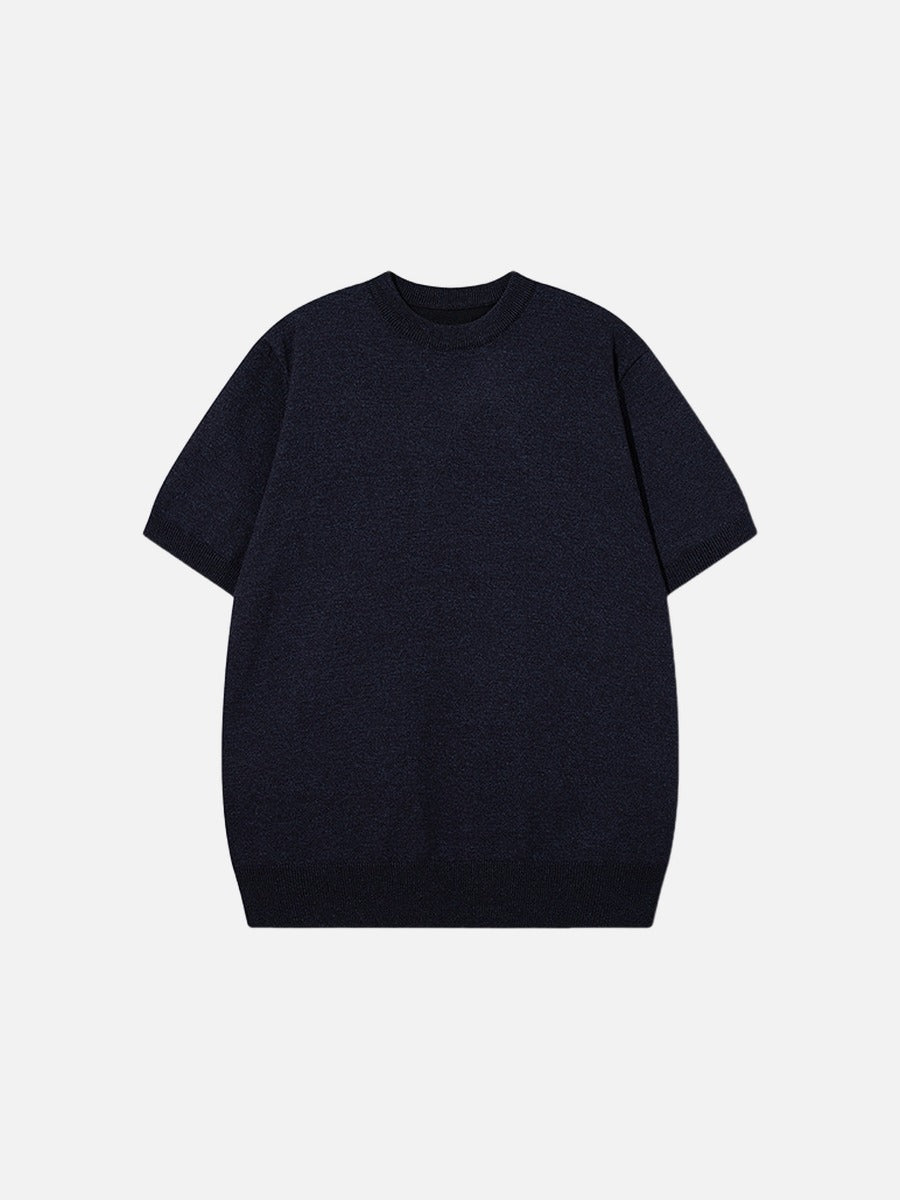 Olivgrünes Damen-Stricktop mit ärmellosem Schnitt aus leichter Strickqualität