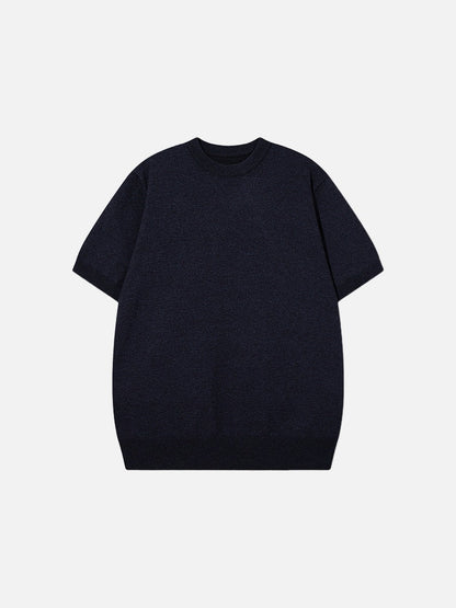 Olivgrünes Damen-Stricktop mit ärmellosem Schnitt aus leichter Strickqualität