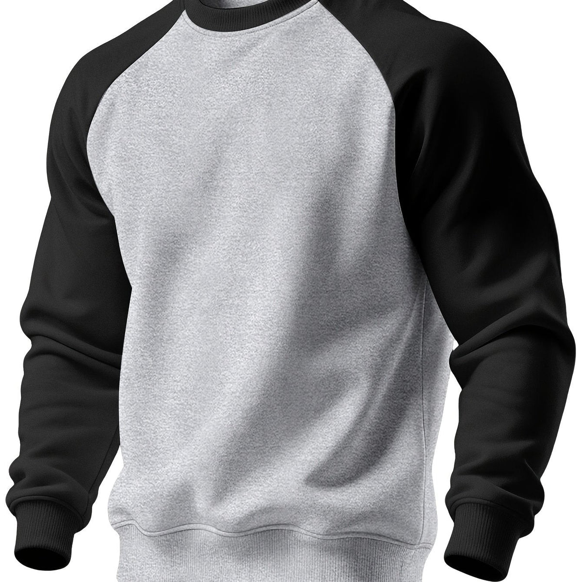 Rückansicht des legeren Herren-Sweatshirts mit Raglanärmeln