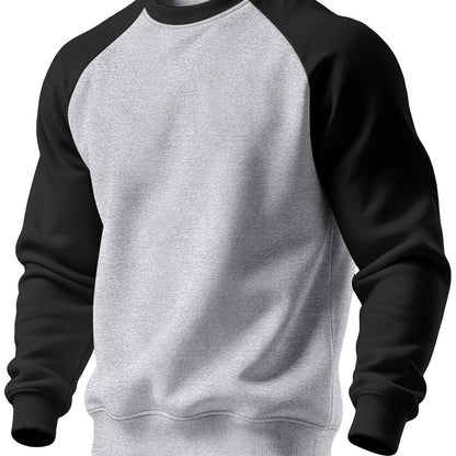 Rückansicht des legeren Herren-Sweatshirts mit Raglanärmeln