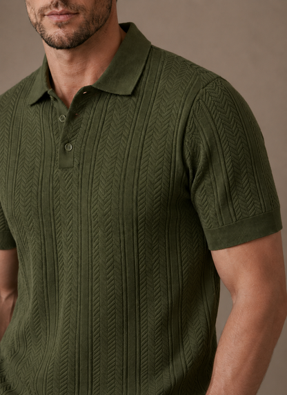 Tom Hollinger | Herren Slim Fit Atmungsaktives Sommer Polohemd