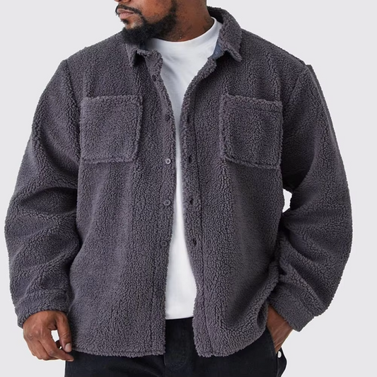 Tom Hollinger | Warm fleece jacket with a button bar