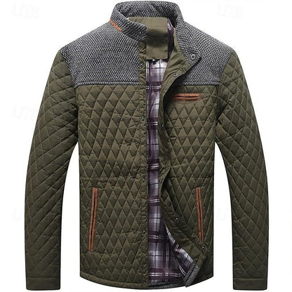 Steppjacke Mit Stehkragen Gerade Geschnitten