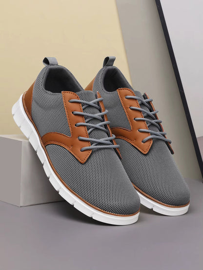Herren Canvas Leder Sneaker