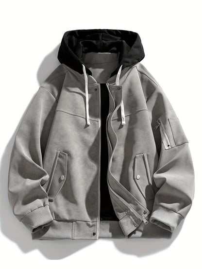 Kapuzenjacke mit praktischer Front und klassischer Kapuze