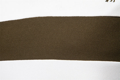Tom Hollinger | Men's polo shirt with short sleeves and striped embroidery