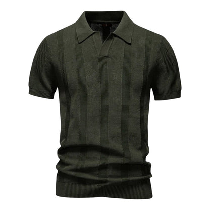 Tom Hollinger | Herren Poloshirt aus offenem Maschenstrick