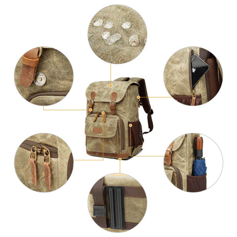 Tom Hollinger |  Canvas Vintage Fotografie Rucksack