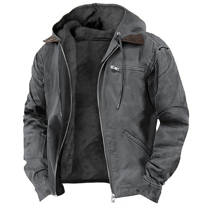 Tom Hollinger | Men's Modern Hooded Outer Jacket with Drawstring Waist