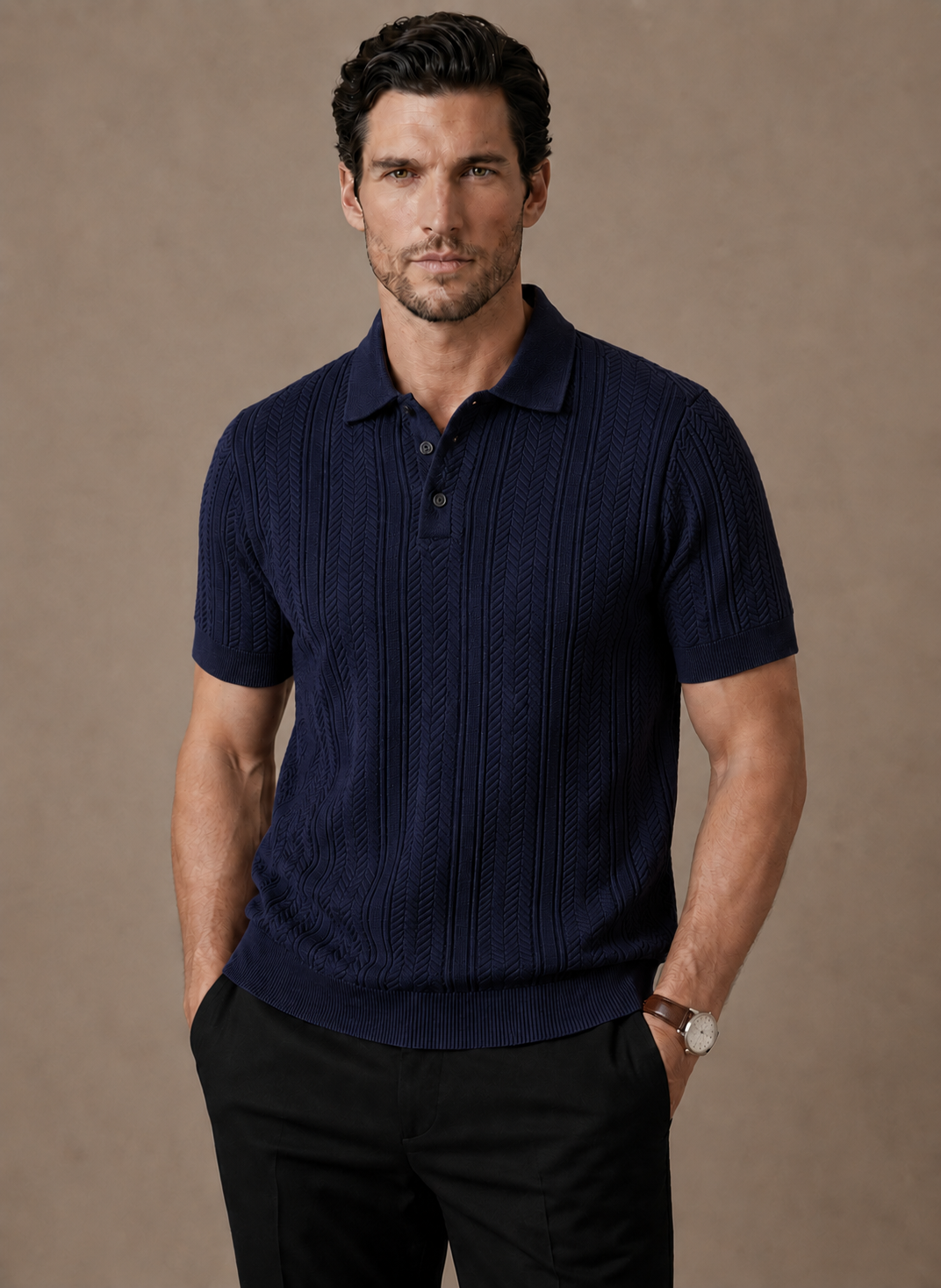 Tom Hollinger | Herren Slim Fit Atmungsaktives Sommer Polohemd