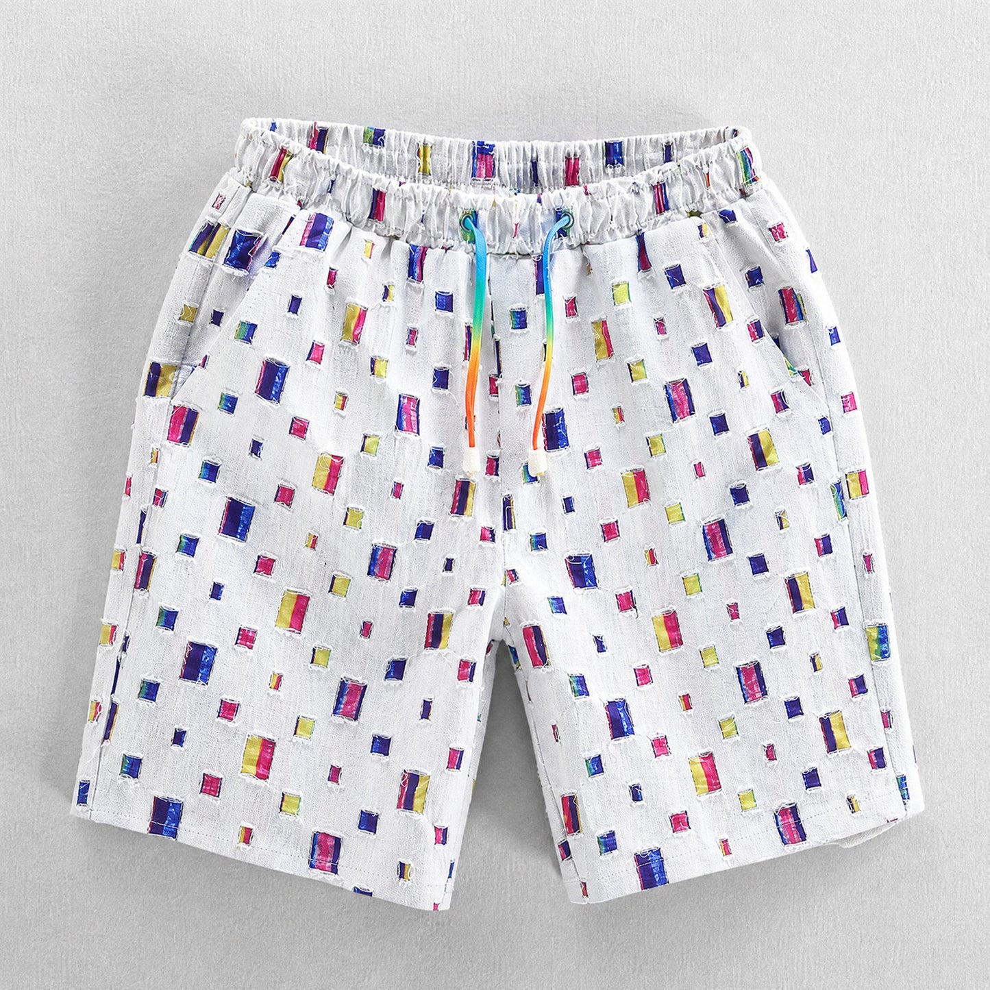 Herren Shorts aus Baumwollmischung mit Kordelzug in Vorderansicht