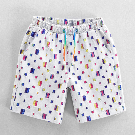Herren Shorts aus Baumwollmischung mit Kordelzug in Vorderansicht