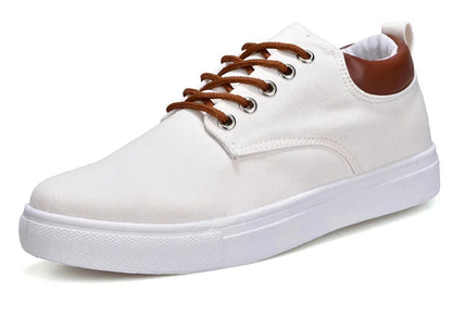 Herren Canvas Leder Sneaker