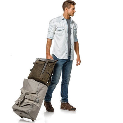 Tom Hollinger |  Canvas- und Leder-Rucksack im Vintage-Kamera-Stil