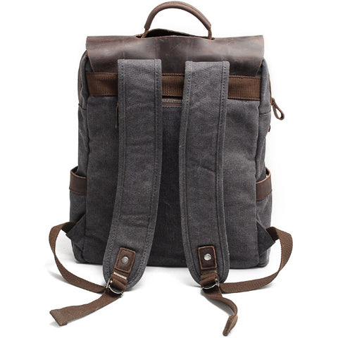 Tom Hollinger |  Vintage Canvas- und Leder-Rucksack für Herren