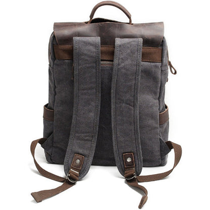 Tom Hollinger |  Vintage Canvas- und Leder-Rucksack für Herren
