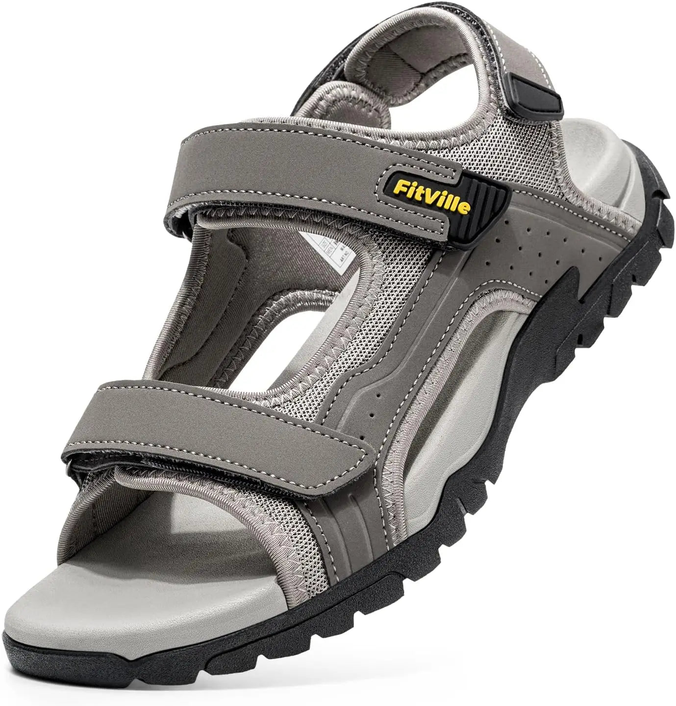 Herren breit geschnittene Zehenbox sportliche Walking-Sandalen
