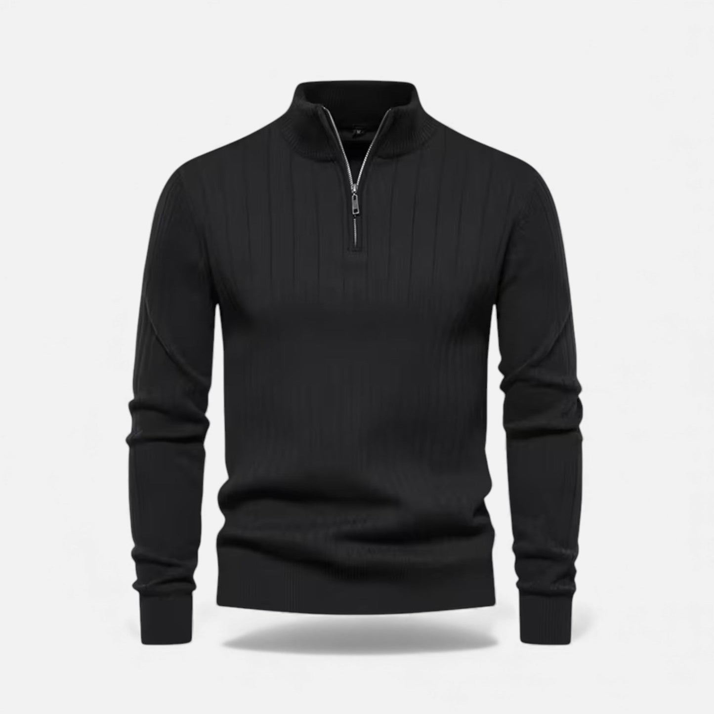 Lange Strickjacke für Damen mit praktischem Reißverschluss