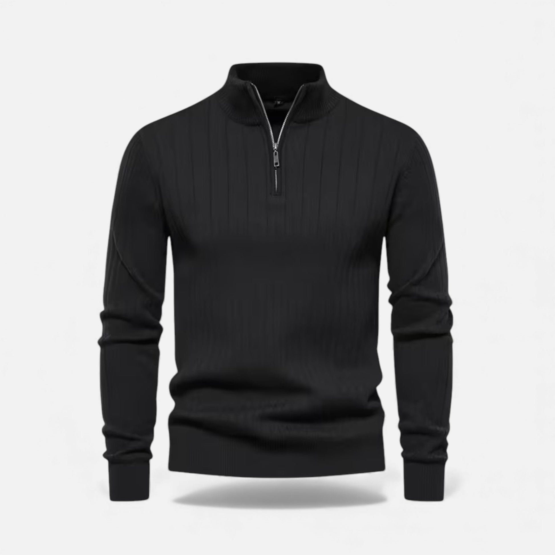 Lange Strickjacke für Damen mit praktischem Reißverschluss