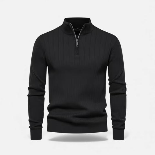 Lange Strickjacke für Damen mit praktischem Reißverschluss