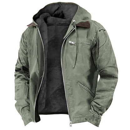 Tom Hollinger | Men's Modern Hooded Outer Jacket with Drawstring Waist