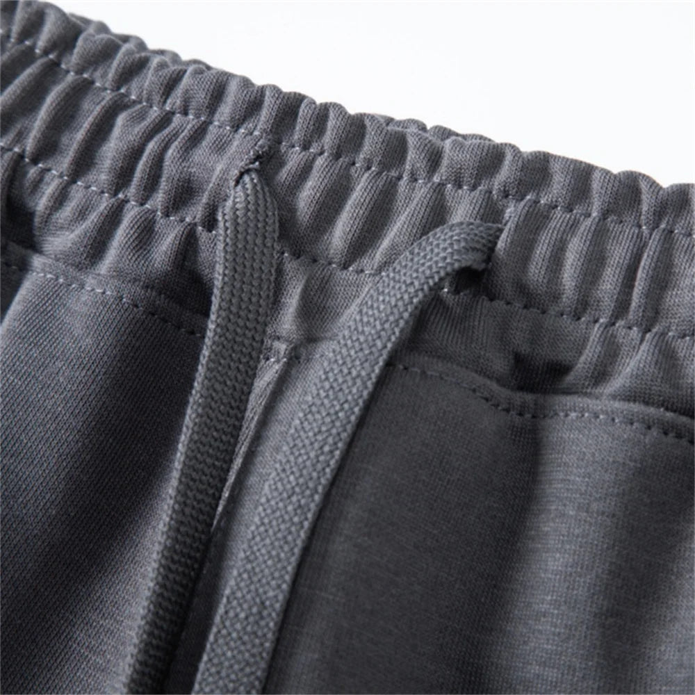 Herren Shorts mit elastischem Bund aus Baumwollmischung Einfarbig
