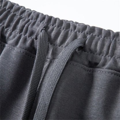Herren Shorts mit elastischem Bund aus Baumwollmischung Einfarbig