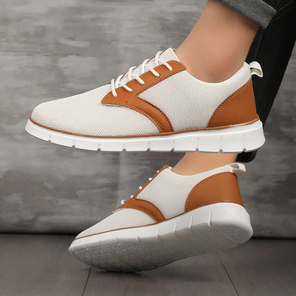 Herren Canvas Leder Sneaker