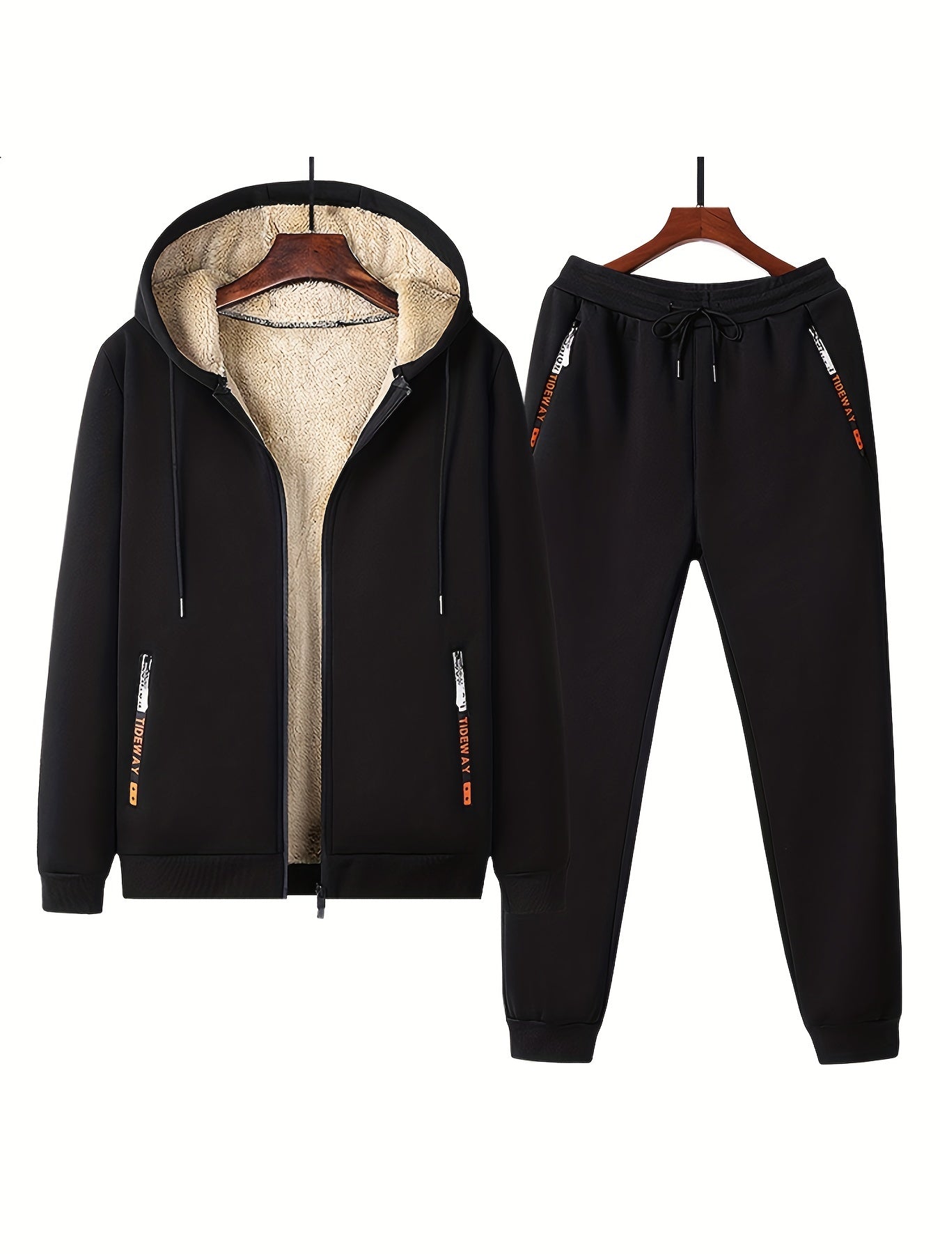 tracksuit with fleece lining