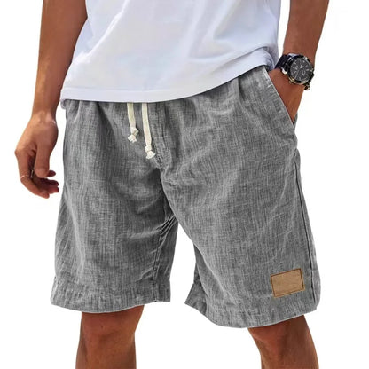 Herren Leinen Freizeit Sweatpants Shorts