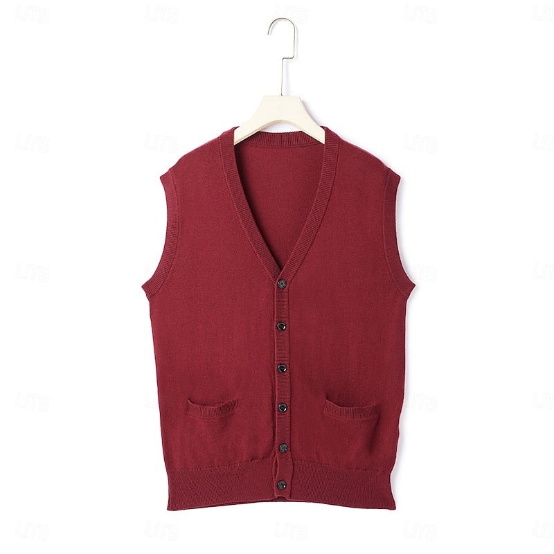 Festlicher Herrenlook mit eleganter Weste und V-Ausschnitt