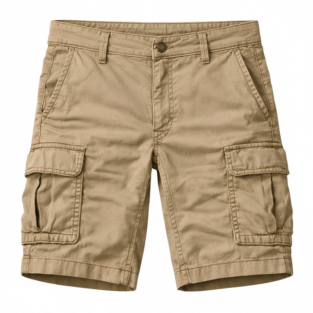Herren Cargo-Shorts mit Regular Fit in Frontansicht