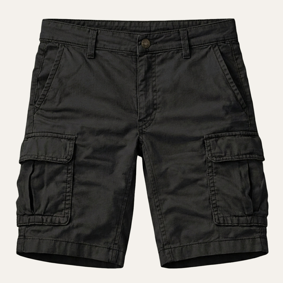 Herren Cargo-Shorts mit Regular Fit in kompletter Produktansicht