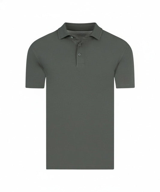 Herren-Poloshirt mit kurzen Ärmeln und klassischem Kragen in Vorderansicht