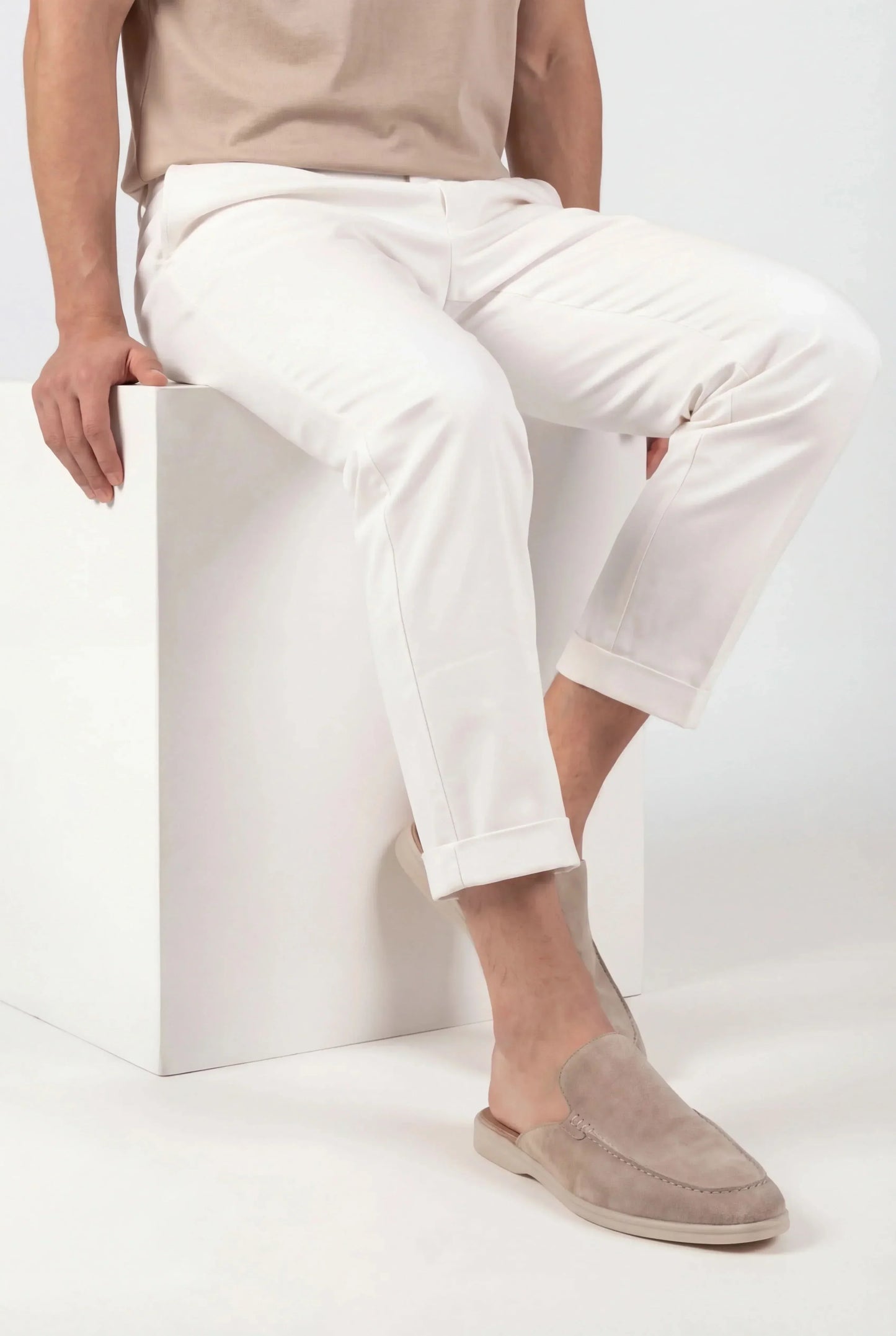 Herren Wildleder-Mules mit offener Ferse und bequemer Passform